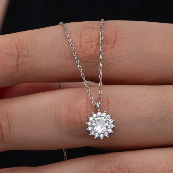 Lucky Life 925 Ayar Gumuss Minimal Yuvarlak Anturaj Lucky Life Lucky Life Lucky Life Kadın Kolye - 3