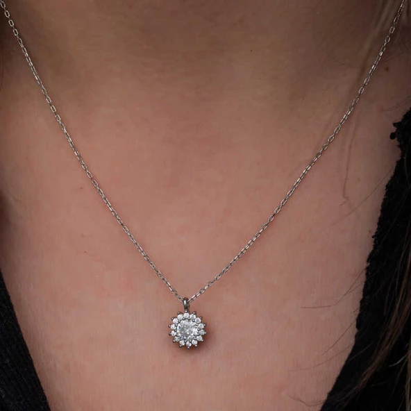 Lucky Life 925 Ayar Gumuss Minimal Yuvarlak Anturaj Lucky Life Lucky Life Lucky Life Kadın Kolye - 7