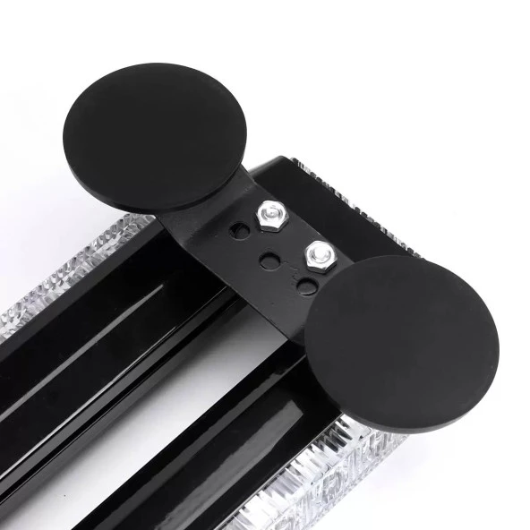 Çakar lamba çift taraflı 54 led kırmızı-beyaz / LAPA526-1 - Resim 3