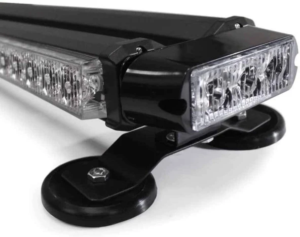 Çakar lamba çift taraflı 54 led kırmızı-beyaz / LAPA526-1 - Resim 4