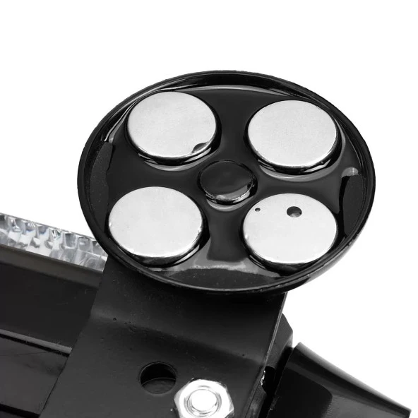 Çakar lamba çift taraflı 54 led kırmızı-beyaz / LAPA526-1 - Resim 5