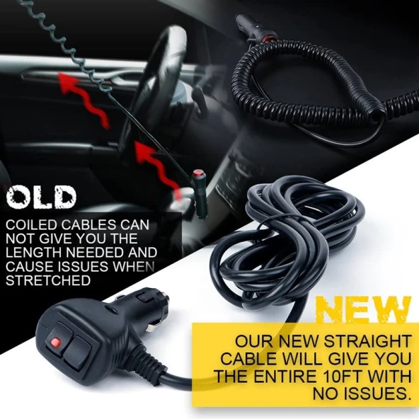 Çakarlı tepe lambası mıknatıslı kırmızı-kırmızı 24w 12-24v / LAIK532 - Resim 3