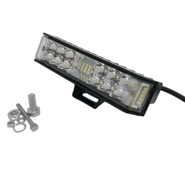 Space Offroad sis lambası kırmızı-beyaz-mavi çakarlı 40 led 20w 12-30v adet  / LASS296 - Resim 2