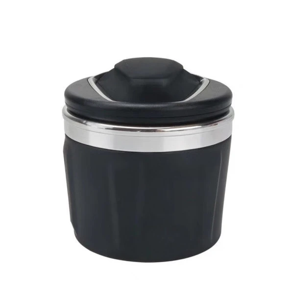 Space Işıklı küllük siyah-nikel renkli Araç içi küllük ürün görseli 1