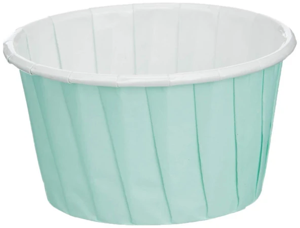 Dolphin Muffin Kağıt Karton Pastel Yeşil Cupcake Kek Kalıbı Kapsülü Kabı - 50 Adetlik 10 Paket - Resim 3