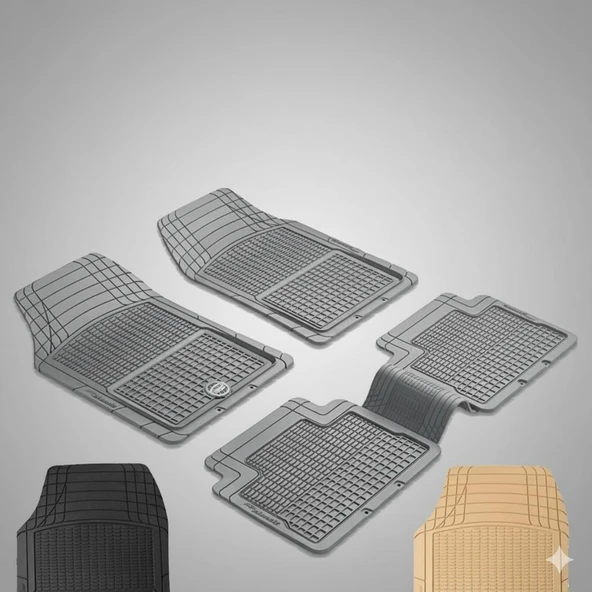 Pufi Klasik Şaft Üstü Kauçuk Paspas - Gri (HB) ürün görseli 1