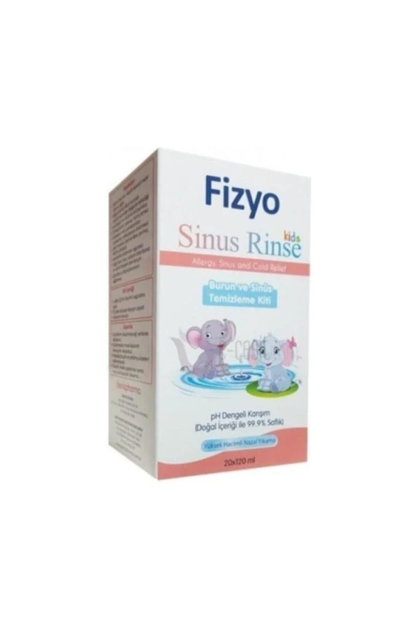 FİZYO FİZYO Sinus Rinse Kids Çocuklar Için Burun Ve Sinüs Temizleme Kiti 20 X 120 Ml