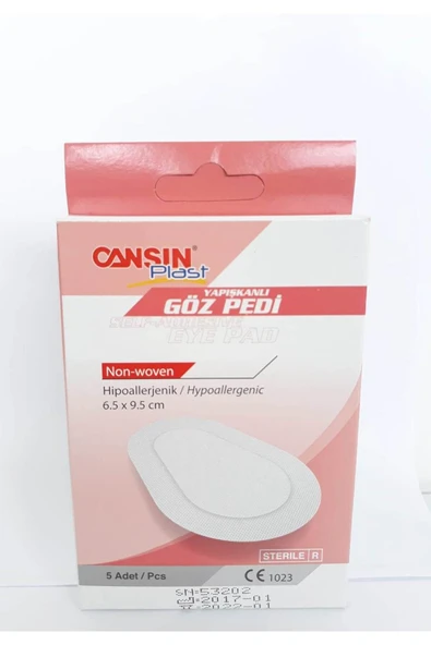 CANSIN Cansınplast Yetişkin Steril Göz Pedi 5'li 532
