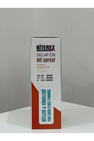 VVS Biterex Bit Spreyi 100 ml Tto Bit Şampuanı Çelik Tarak Hediyeli - 3