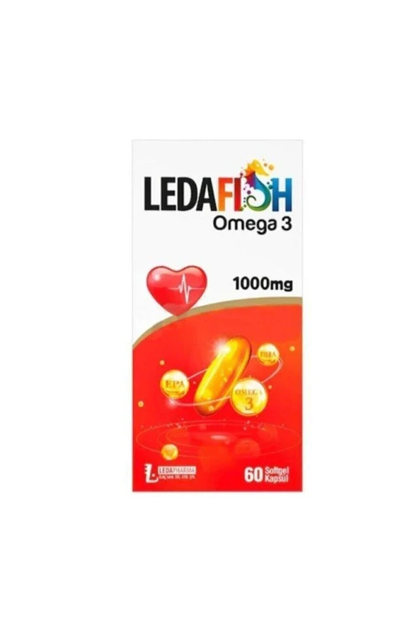 LEDAPHARMA LEDAPHARMA Ledafısh Omega-3 1000 Mg 60 Kapsul