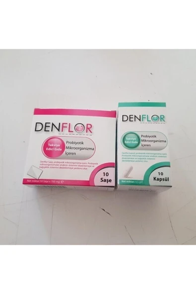 DENFLOR Takviye Edici Gıda 10 Saşe 10 Kapsül