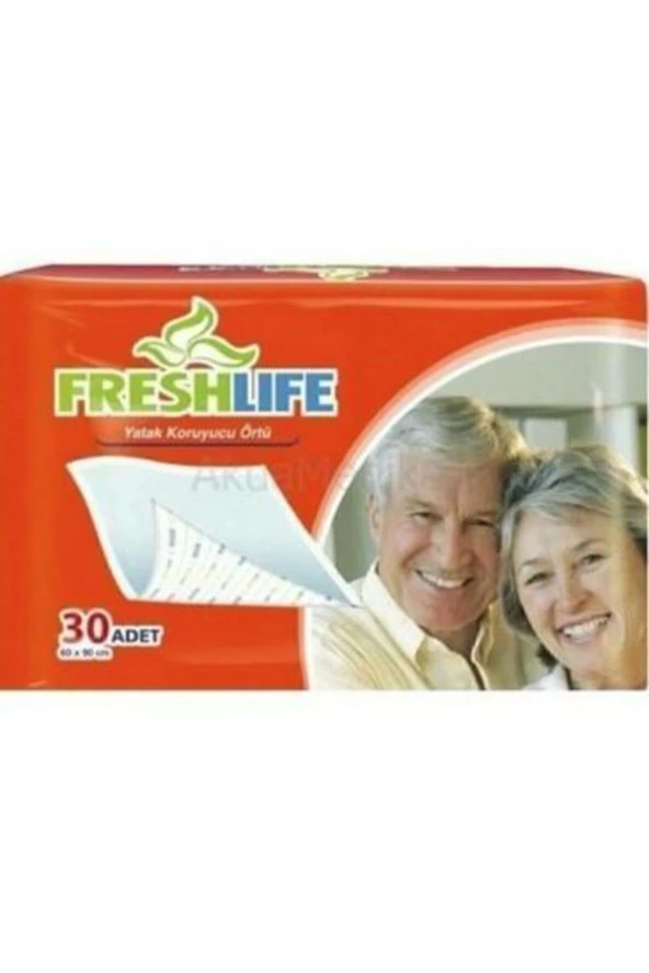 FRESHLİFE FRESHLİFE Yatak Koruyucu Örtü Hasta Altı Serme Pedi 60Cm×90Cm 30Lu Paket