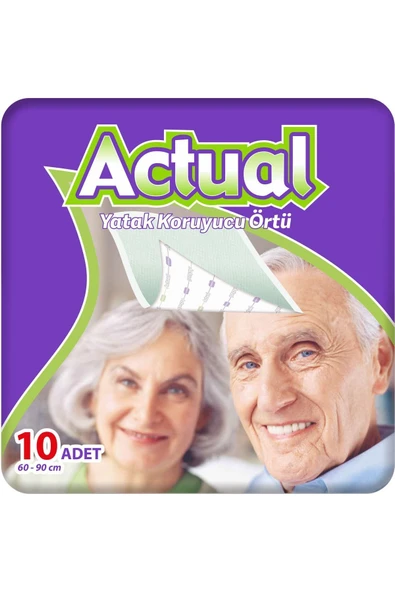 ACTUAL Hasta Bezi Yatak Korucusu 90x60 10'lu Paket