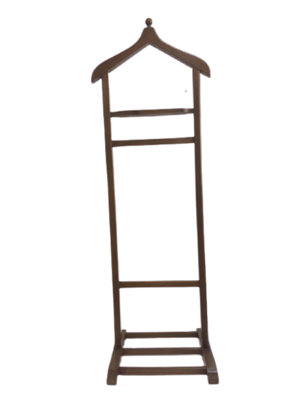 Dilsiz UŞAK 12354 Tek Tepe Model Parlak Ceviz Lake Askılık Ahşap Kayın El yapım - 3