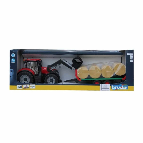 Bruder Case IH Optum 3000 Cvx Traktör ve Römork Takımı - 3