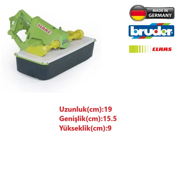 Bruder Claas Disco Oyuncak Ön Çayır Biçme Makinesi - 2