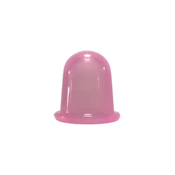 Silikon Yüz & Boyun Masaj Kupası Pembe Renk Orta Boy