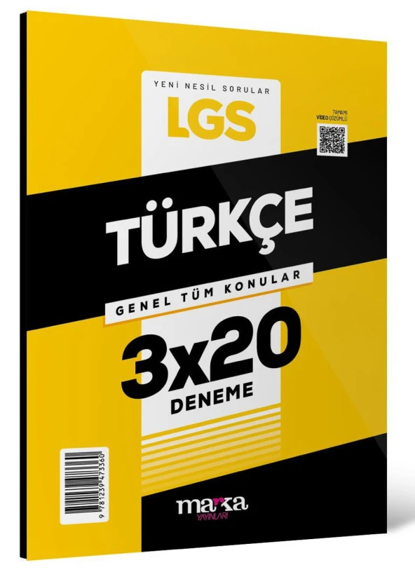 Marka 2024 LGS Genel Tüm Konular Türkçe 3x20 Deneme Marka Yayınları - 3