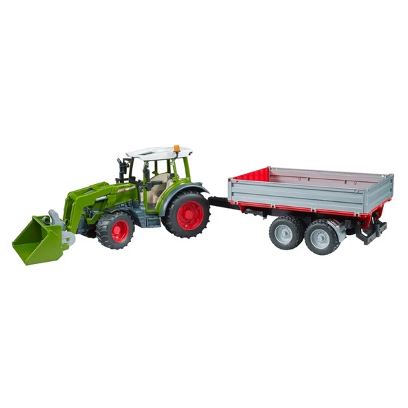 Bruder Fendt Vario 211 Kepçeli Traktör ve Römork Oyuncak - 4