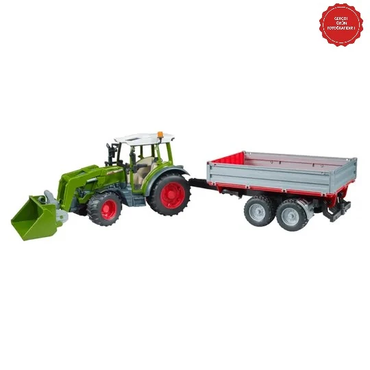 Bruder Fendt Vario 211 Kepçeli Traktör ve Römork Oyuncak