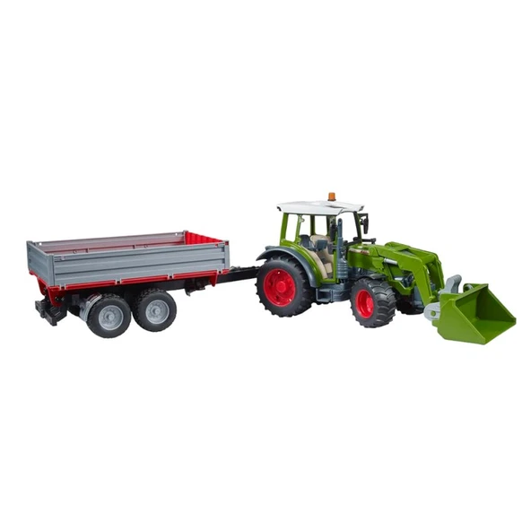 Bruder Fendt Vario 211 Kepçeli Traktör ve Römork Oyuncak - 3