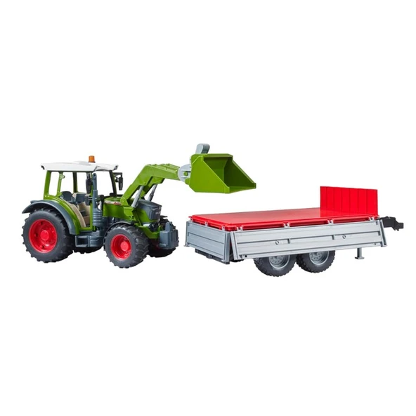 Bruder Fendt Vario 211 Kepçeli Traktör ve Römork Oyuncak - 9