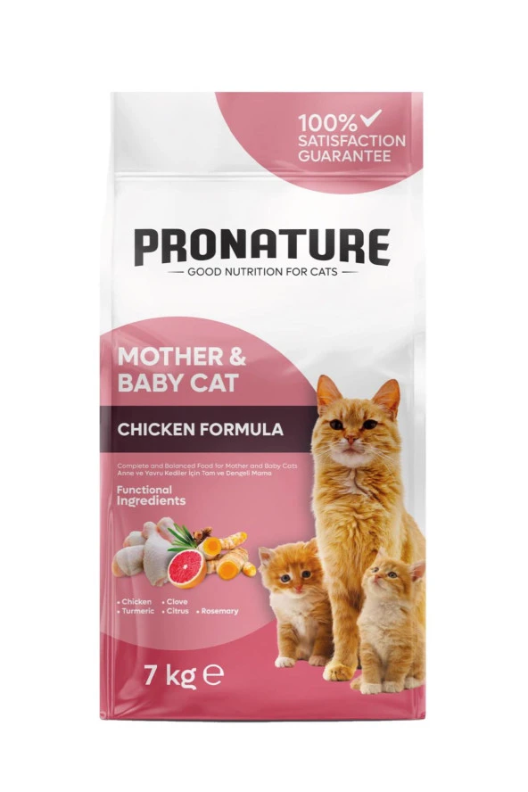 Pronature Mother&Baby Cat Tavuklu Anne ve Yavru Kedi Maması 7kg