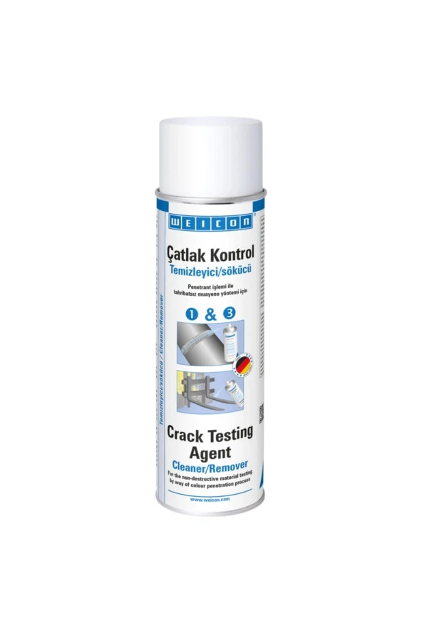 Weicon Çatlak Kontrol Spreyi Temizleyicisi Penetrant Testi 500 ml