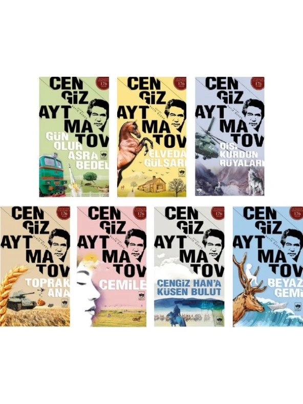 Cengiz Aytmatov Seti 7 Kitap (Beyaz Gemi+Gün Olur Asra Bedel+Toprak Ana+Elveda Gülsarı+Cemile+Dişi Kurdun Rüyaları+Cengiz Hana Küsen Bulut)
