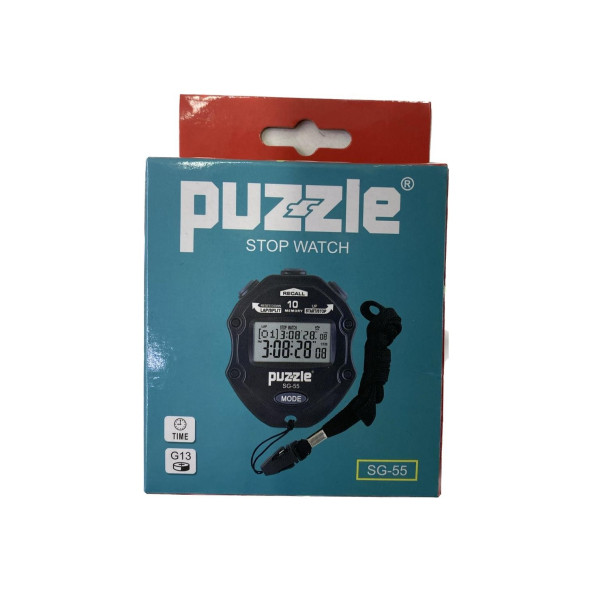 Puzzle SG-55 Boyun Askılı Dijital Kronometre