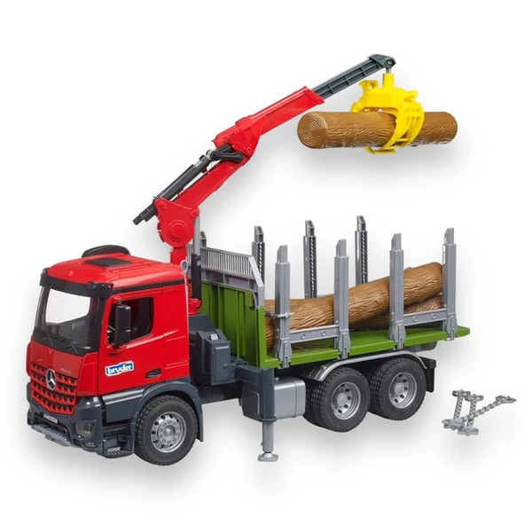 Bruder Mercedes Benz Arocs Kütük Taşıyıcı Kamyon Oyuncak - 11