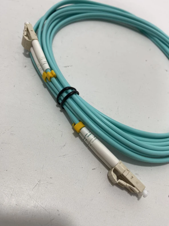 LC - LC Fiber Optik Patch Kablo 3mm 3 Metre (LC/UPC-LC/UPC-DX-OM3-3.00MM-3M) - 3