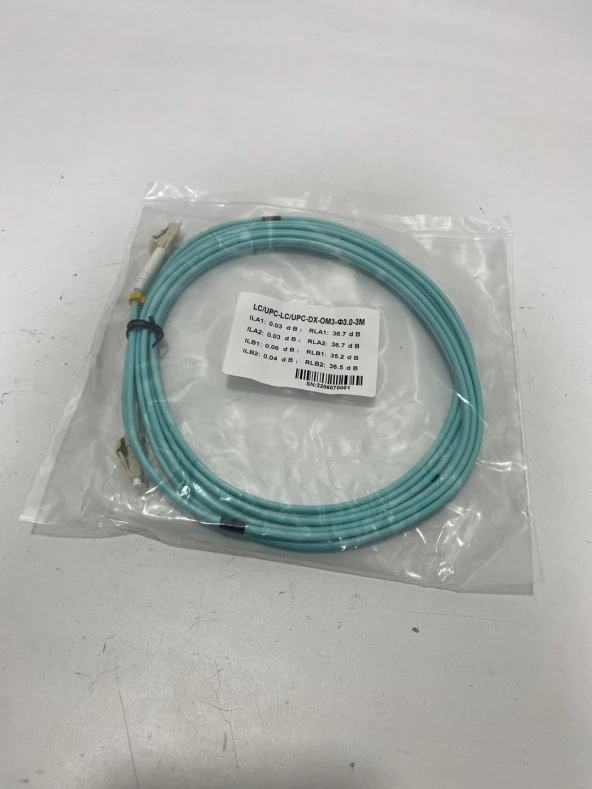 LC - LC Fiber Optik Patch Kablo 3mm 3 Metre (LC/UPC-LC/UPC-DX-OM3-3.00MM-3M) - 4