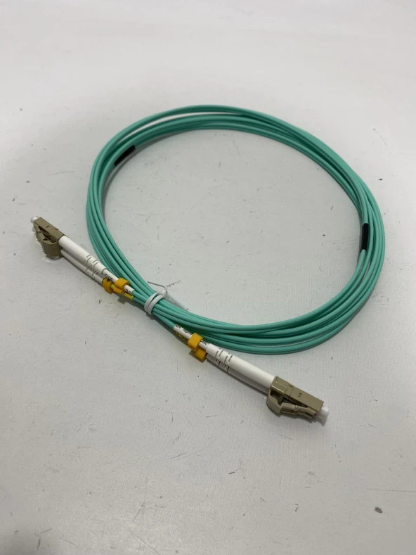 LC - LC Fiber Optik Patch Kablo 2mm 3 Metre (LC/UPC-LC/UPC-OM3-50/125-DX-2.0MM-LSZH-3M) - 2
