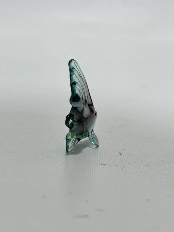 El Yapımı Mini Murano Cam Balık Biblo A154-09 - Resim 4