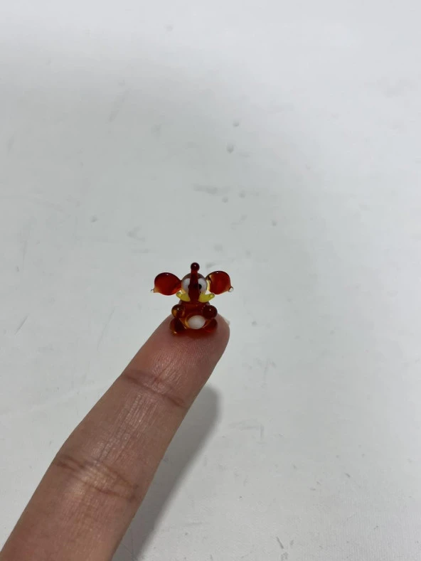 El Yapımı Mini Murano Cam Fil Biblo A153-07 - Resim 4