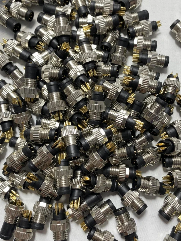 M8 4 Pin Acode Erkek Konnektör Soketi 1 Adet - Resim 2