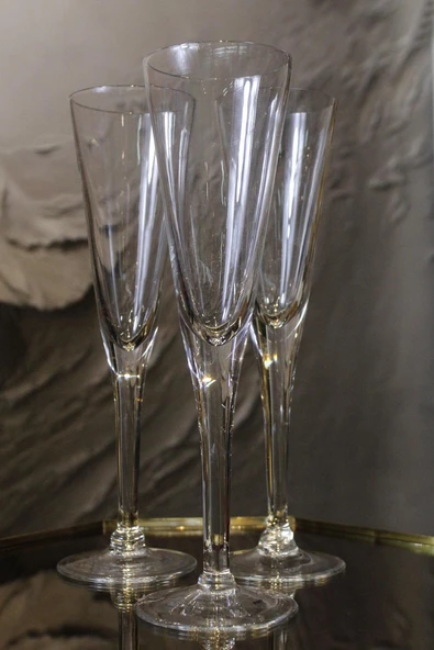 Paşabahçe El İmalatı Kristal Şampanya Kadehi 124304 21313 200 cc 1 Adet - Resim 2