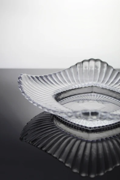 Paşabahçe Denizlicam El İmalatı Kristal 2'li  Kare Kase 640012 24091 - Resim 2