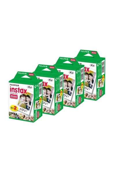 Instax Mini Için 20'li Film 4'lü Paket 80 Poz