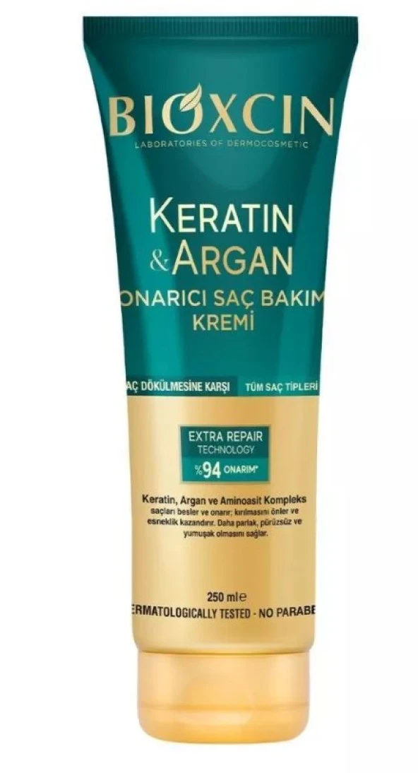 Bioxcin Keratin & Argan Onarıcı Saç Bakım Kremi 250 Ml 8680512631644