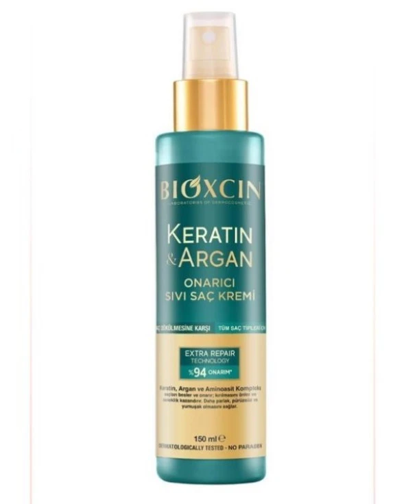 Bioxcin Keratin & Argan Onarıcı Sıvı Saç Kremi 150 Ml 8680512631620