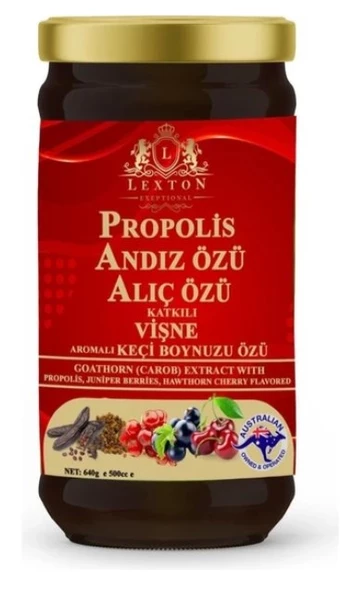 Lexton Propolis Andız Özü Katkılı Vişne Aromalı Keçi Boynuzu Özü 640 Gr 8680713316968