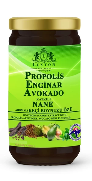 Lexton Propolis Enginar Avokado Katkılı Nane Aromalı Keçi Boynuzu Özü 640 Gr 8680713317682