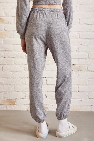 Bol Kesim Eşofman Takım Gri - Resim 6