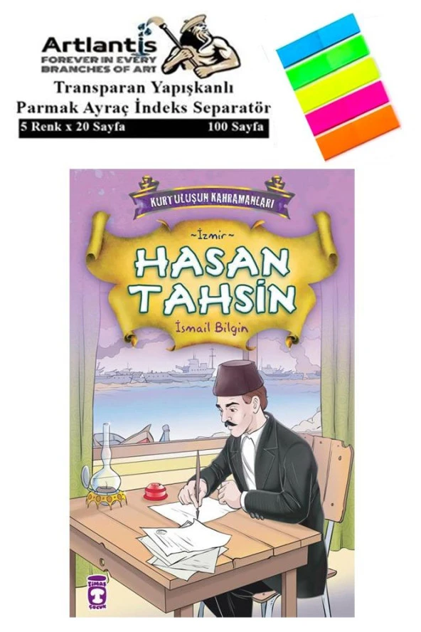 Hasan Tahsin İsmail Bilgin 90 Sayfa Karton Kapak 1 Adet Fosforlu Transparan Kitap Ayraç 1 Paket