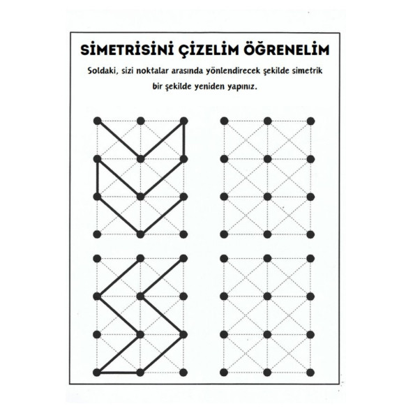 Çocuklar İçin Simetri Eğitim Kitabı (Simetri Öğreten Kitap) - 2