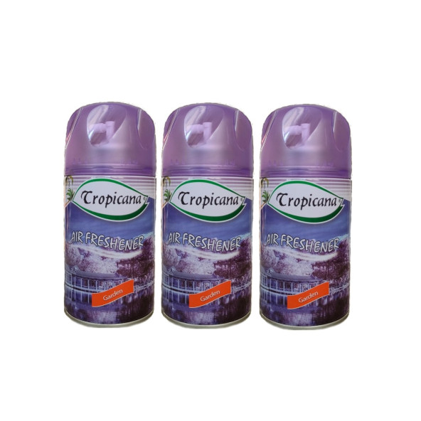 Tropicana Air Freshener Oda Kokusu Garden Bahçe Bahar Kokuları Parfüm Spreyi 260 Ml X 3 Adet