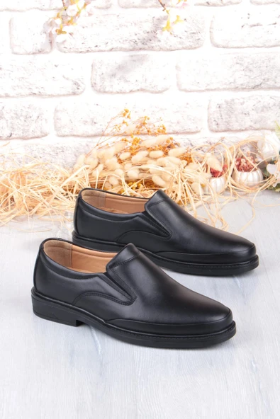 Mehmet Mete 32780 Siyah Yumuşak Esnek Hakiki Deri Erkek Ayakkabı ürün görseli