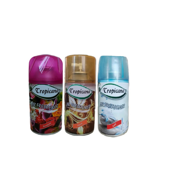 Tropicana Air Freshener Oda Kokusu Bahar Meyve Buketi Musk Misk Soft Oda Spreyi 260 Ml X 3 Adet